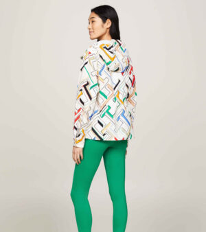 Sport TH Monogram Water Repellent Waisted Hooded Jacket - Image 4