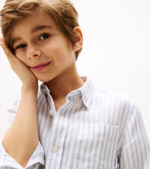 Striped Linen Blend Shirt - Image 3