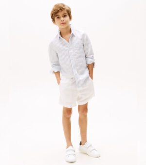Striped Linen Blend Shirt - Image 4