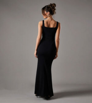 Sweetheart Maxi Dress With Diamante Trim - Image 2